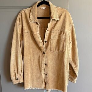 LA MIEL Beige Corduroy Top